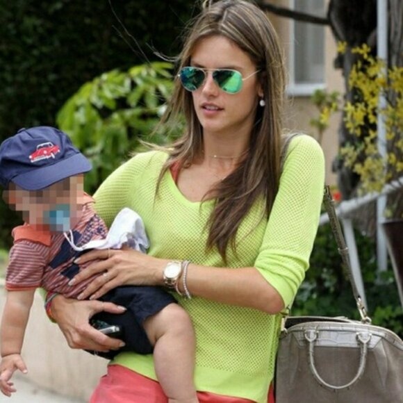 Ray-ban green mirror gold frame sunglasses 3026 - Picture 4 of 5